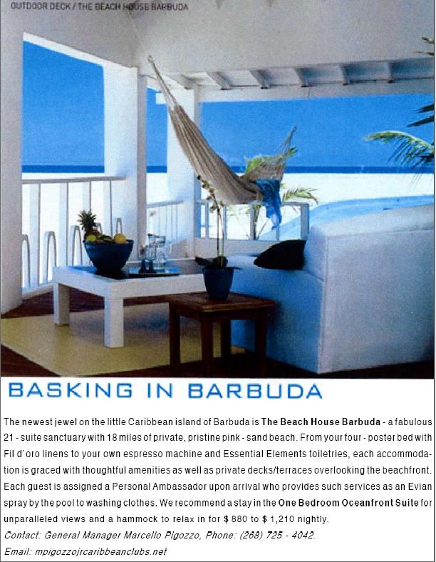 Basking in Barbuda